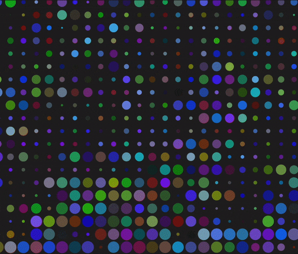 Blue Pointillism