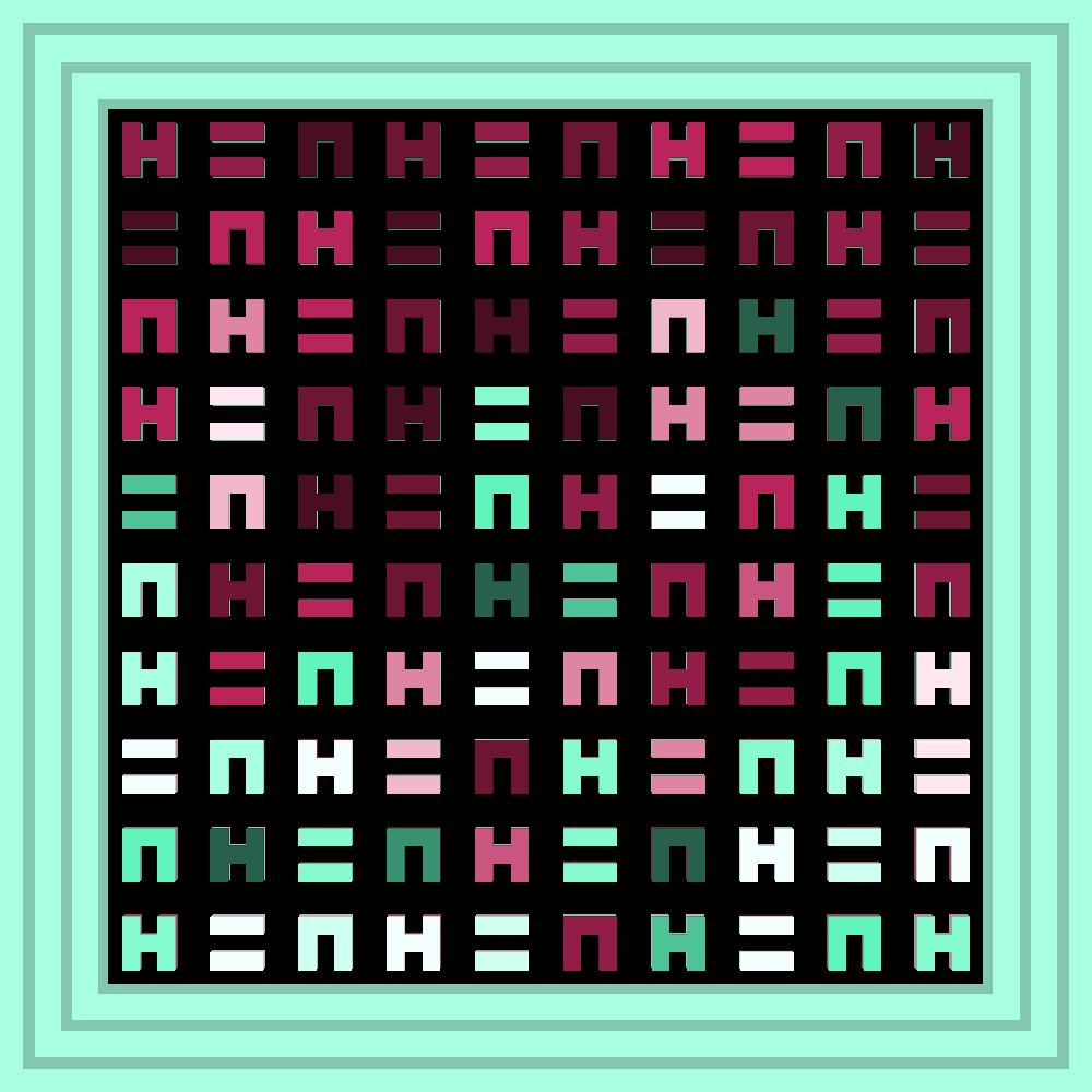 H=N HOMIES :: Procedural Symbols (H=N) #496/1000