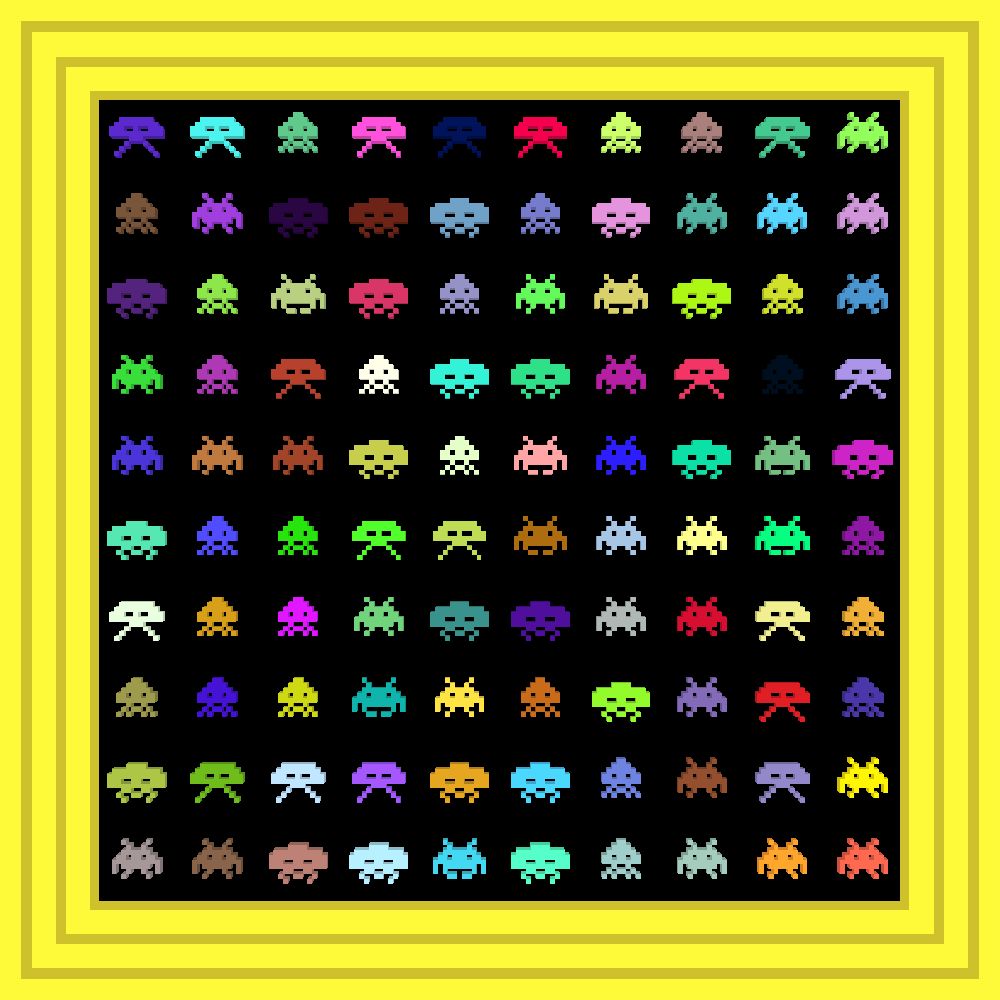 gold :: Procedural Symbols (👾) #400/1000